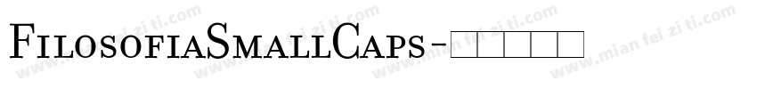 FilosofiaSmallCaps字体转换