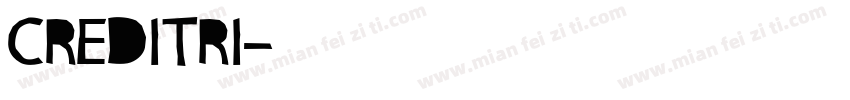 CREDITRI字体转换