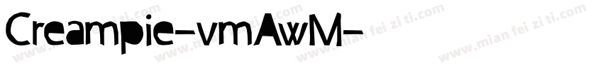 Creampie-vmAwM字体转换