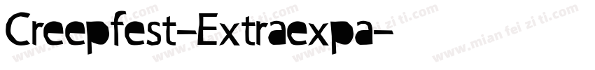 Creepfest-Extraexpa字体转换