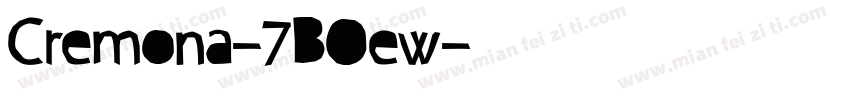 Cremona-7BOew字体转换