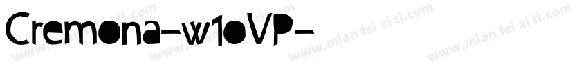 Cremona-w1oVP字体转换