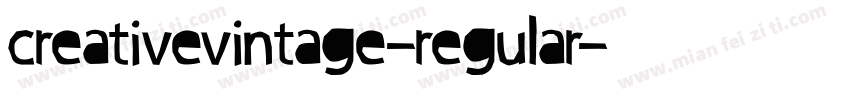 creativevintage-regular字体转换