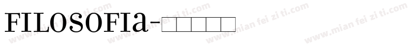 Filosofia字体转换