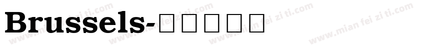 Brussels字体转换