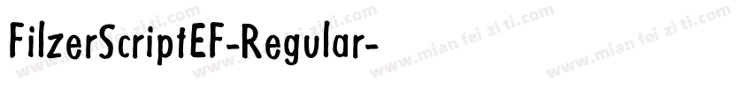 FilzerScriptEF-Regular字体转换