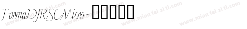 FormaDJRSCMicro字体转换