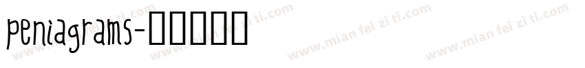 peniagrams字体转换