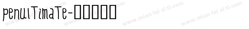 penultimate字体转换