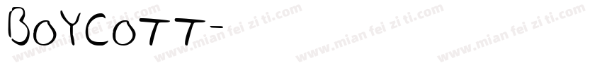 BOYCOTT字体转换