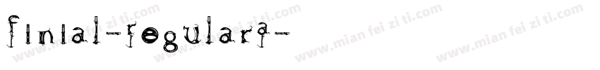 Finial-RegularA字体转换