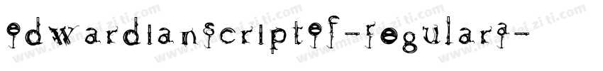 EdwardianScriptEF-RegularA字体转换
