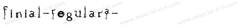 Finial-RegularA字体转换