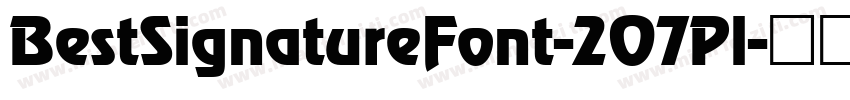 BestSignatureFont-2O7Pl字体转换