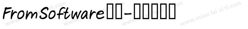 FromSoftware字体字体转换