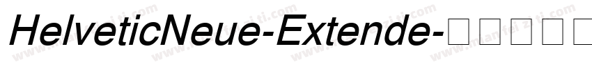 HelveticNeue-Extende字体转换