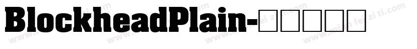 BlockheadPlain字体转换