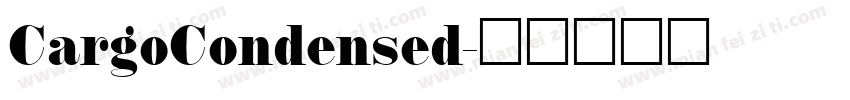 CargoCondensed字体转换