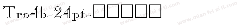 Tro4b-24pt字体转换