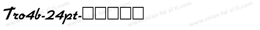 Tro4b-24pt字体转换