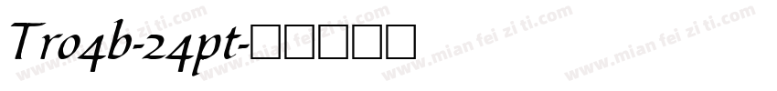 Tro4b-24pt字体转换