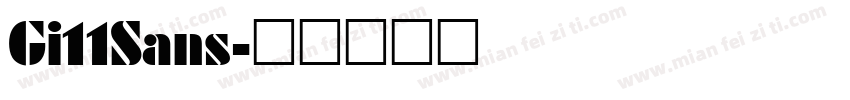 Gi11Sans字体转换