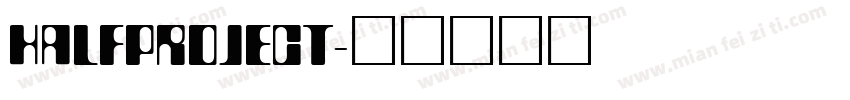 HALFPROJECT字体转换