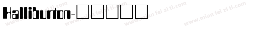 Halliburton字体转换