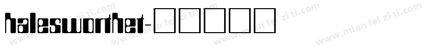 halesworthet字体转换
