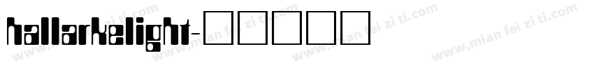 hallarkelight字体转换