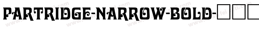 Partridge-Narrow-Bold字体转换