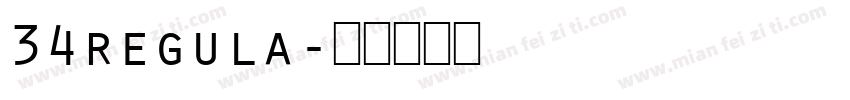 34regula字体转换