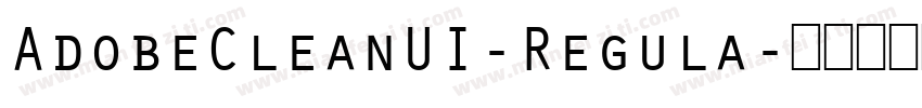AdobeCleanUI-Regula字体转换