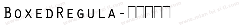 BoxedRegula字体转换