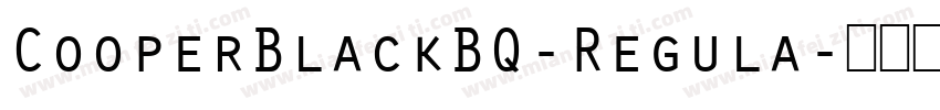 CooperBlackBQ-Regula字体转换