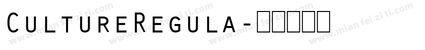 CultureRegula字体转换