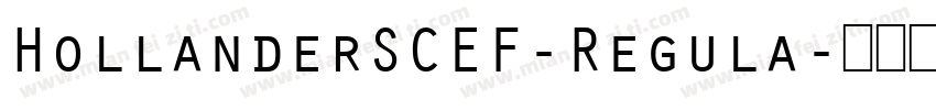 HollanderSCEF-Regula字体转换