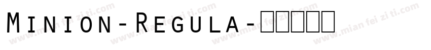 Minion-Regula字体转换