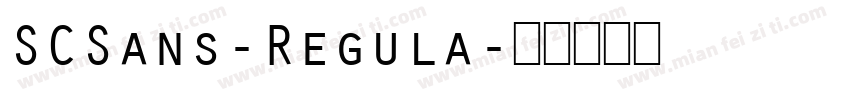 SCSans-Regula字体转换