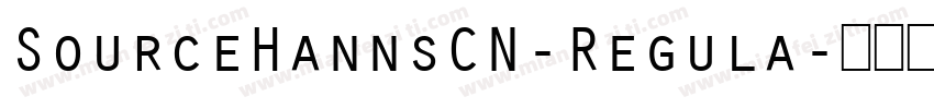 SourceHannsCN-Regula字体转换