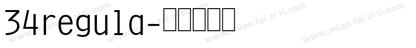 34regula字体转换