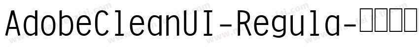 AdobeCleanUI-Regula字体转换