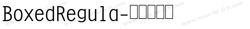 BoxedRegula字体转换