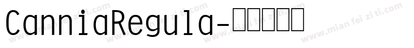 CanniaRegula字体转换