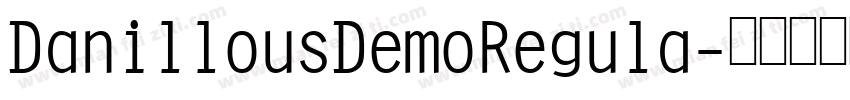 DanillousDemoRegula字体转换