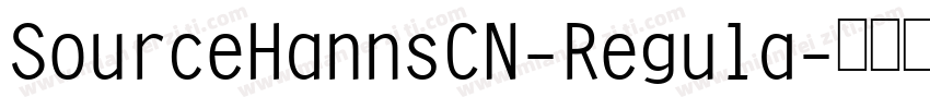 SourceHannsCN-Regula字体转换