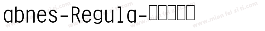 abnes-Regula字体转换