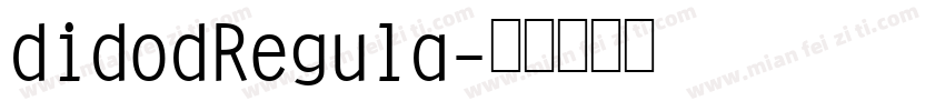 didodRegula字体转换