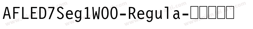 AFLED7Seg1W00-Regula字体转换