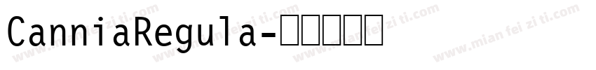 CanniaRegula字体转换
